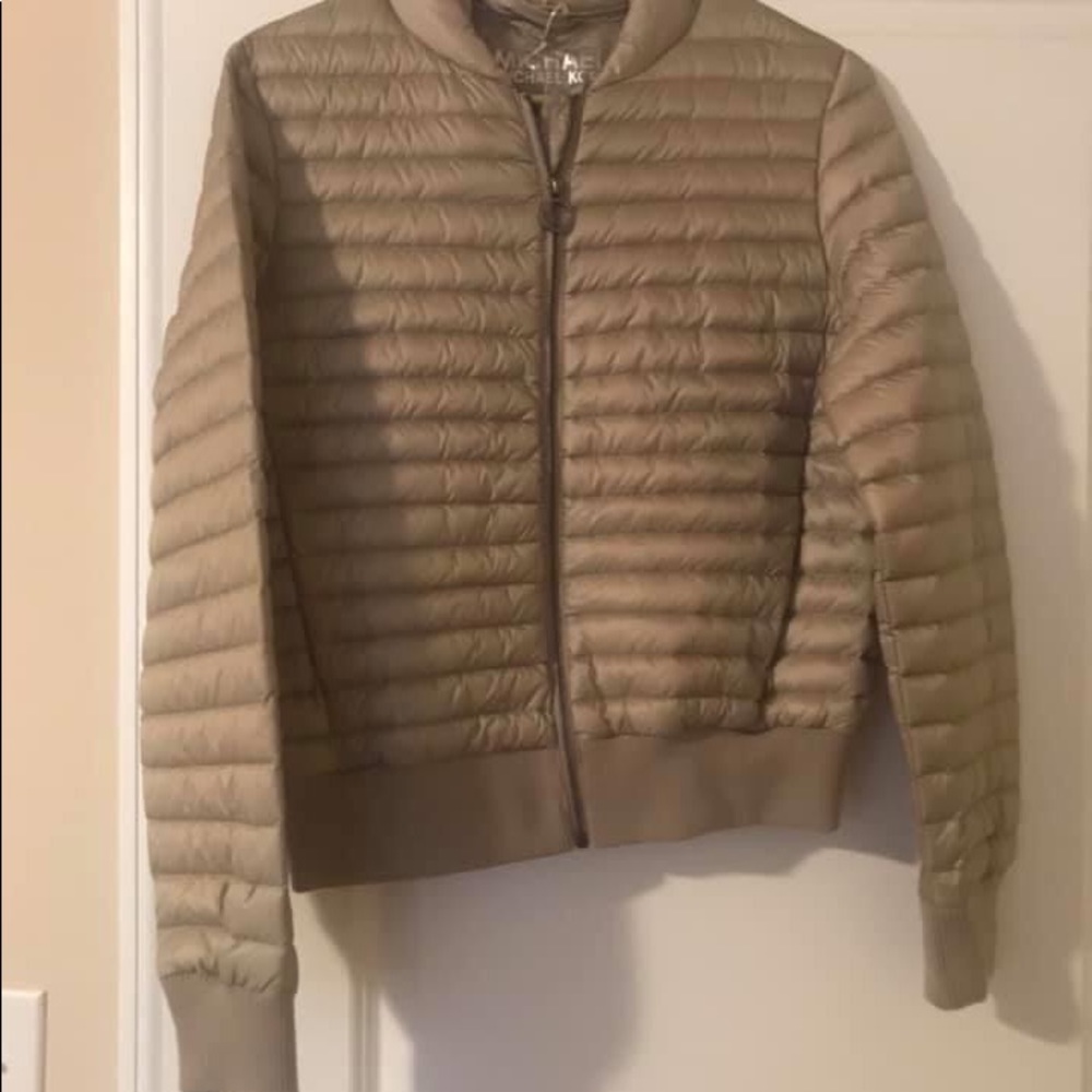 Michael Kors Beige Puffer Jacket